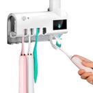 Dispenser Automático de Pasta de Dente com Suporte UV para Escovas Bivolt Esteriliza Dispenser Automático de Pasta de Dente com Suporte UV para Escovas Bivolt Esteriliza