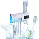Dispenser Automático para Pasta de Dente com Suporte de Escovas UV - QG DO PRODUTOS Dispenser Automático para Pasta de Dente com Suporte de Escovas UV - QG DO PRODUTOS