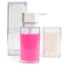 Dispenser Banheiro Sabonete Liquido Porta Escova Cotonete