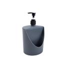Dispenser com porta esponja cinza Dispenser com porta esponja cinza