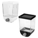 Dispenser de Alimentos 1L Plástico Porta Grãos Cereais Açúcar Farinha Dosador Cozinha Organizador Compacto