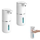 Dispenser de Espuma Kit 2 Uni Sensor Automatico Sabao Locao Alcool Gel Recarregavel USB Pratico Higienico Banheiro Casa