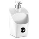 Dispenser De Pia Porta Detergente e Esponja Branco Uz 500ml