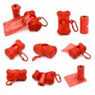 Dispenser De Saco Higiênico P/ Pet Prático C/ Refil Vermelho