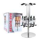 Dispenser Dosador Giratório Porta Bebidas 6 Garrafas Bar