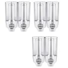 Dispenser Duplo Alcool Gel Shampoo kit 3 uni Sabonete Liquido Shopping