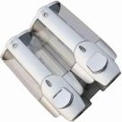 Dispenser Duplo Sabonete Liquido Alcool Gel Shampoo Condicionador Hotel Banheiro Shopping Restaurante Comercio