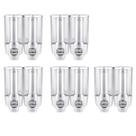Dispenser Duplo Shampoo kit 5 uni Sabonete Alcool Gel Hotel Casa Shopping
