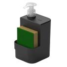 Dispenser e Porta Esponja Bucha Sabão Detergente 500ml Líquido Pia Cozinha Gel Dosador Cuba - Ou