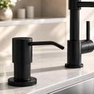 Dispenser Embutido Preto Fosco Inox 304 500ml Design Minimalista para Cozinhas Planejadas WESTING by BSMIX