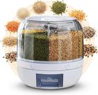 Dispenser Giratório de Grãos Cereais Alimentos com 6 Divisórias e Copo Medidor para Cozinha