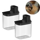 Dispenser Hermético Organizador Cozinha 1,5L Drop OU - Preto Kit c/2 Dispenser Hermético Organizador Cozinha 1,5L Drop OU - Preto Kit c/2