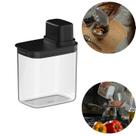 Dispenser Hermético Organizador Cozinha 1,5L Drop OU - Preto