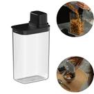 Dispenser Hermético Organizador Cozinha 2,3L Drop OU - Preto