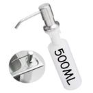 Dispenser Inox escovado 500 ML Para Sabonete Líquido De Embutir Em Pia .