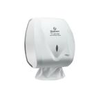 Dispenser Interfolha Branco Velox Premisse com Logo Braslimpo Dispenser Interfolha Branco Velox Premisse com Logo Braslimpo