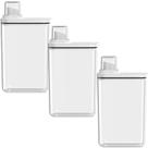 Dispenser Organizador Lavanderia 2,3 e 1,5L amaciante sabão em pó - Cinza Branco OU Dispenser Organizador Lavanderia 2,3 e 1,5L amaciante sabão em pó - Cinza Branco OU