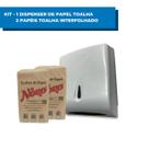 Dispenser Papel Toalha Trilha com 2 Papel Toalha Interfolhado 20x20 Novo