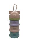 Dispenser Para Comida De Bebê (Porta Leite Em Pó) 3 Camadas