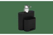 Dispenser Para Detergente Coza Flat 500 ml Preto