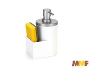 Dispenser Para Detergente E Bucha 600ml Branco