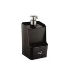Dispenser Para Detergente e Bucha Preto