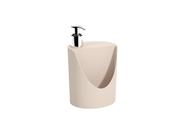 Dispenser para Detergente e Esponja Coza Flora 600 ml Areia Coast