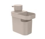 Dispenser para detergente e organizador de pia Ou 650ml Linha Trium Bege