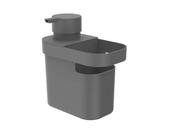 Dispenser para detergente e organizador de pia Ou 650ml Linha Trium Cinza