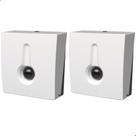 Dispenser para Papel Toalha Kit 2 Unidades TOALHEIRO Suporte Interfolhado Até 500 Folhas SuperPro Bettanin Banheiro