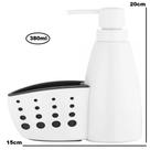 Dispenser Pia Porta Detergente Sabão Esponja Suporte Louça