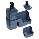 Dispenser Porta Detergente e Esponja Flat 500ML Cor Chumbo