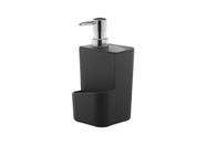 Dispenser porta detergente esponja preto 650ml OU DT500PT