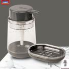 Dispenser Porta Sabonete Líquido Pia e Saboneteira Blend Box Conjunto 2 peças