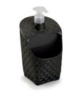 Dispenser Preto Com Porta Esponja Sabão Detergente Dispenser Preto Com Porta Esponja Sabão Detergente