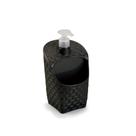 Dispenser Preto Para Detergente E Álcool Em Gel Com Porta Esponja Dispenser Preto Para Detergente E Álcool Em Gel Com Porta Esponja
