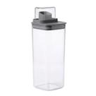 Dispenser Quadrado Sabão Amaciante Mantimentos 1,5l C/ Dosador Lavanderia Cozinha Flow Ou -