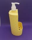 Dispenser Rattan Delta Tendência Porta Detergente e Bucha