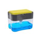 Dispenser Sabão Detergente Mais Esponja Acrílico Cozinha Limpeza Aço Inox 042 Dispenser Sabão Detergente Mais Esponja Acrílico Cozinha Limpeza Aço Inox 042