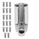 Dispenser Sabonete Liquido Kit 17 Unidades Shampoo Banheiro Lavabo Hotel Restaurante Bar Shopping Parede Higiene Limpeza