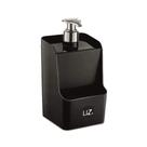 Dispenser Slim de Plástico Preto 500ml UZ Utilidades - UZ399-PR