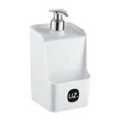 Dispenser Slim Solido 500ml Com Porta Esponja Para Pia, Banheiro Premium