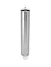 Dispenser Suporte Inox Dispensador Parede Porta Copo Descartável para Água 180 200 ml Escritório Escola Bebedouro