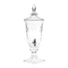 Dispenser/Suqueira Wolff Cristal C/pé e Tampa Palm Tree 2l