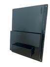Display Acrílico Porta Folder Com Porta Cartão Panfletos A6 (10x15) Preto Parede 1pç