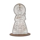 Display com Base Nossa Senhora Mod2 16cm Madeira Mdf