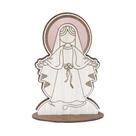Display com Base Nossa Senhora Pisando na Serpente 16cm Madeira Mdf