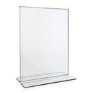 Display de mesa em acrilico A6 Vertical em T com 5 unidades