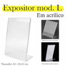 Display Expositor 21x15 Acrílico Cardápio Pix Qr A5