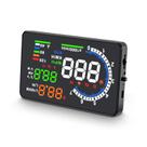 Display frontal de carro HUD P8 OBDII e sistema duplo GPS